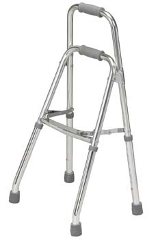 Bariatric Side Walker By Drive Medical 10242, weight capacity 500 lbs, height adjustable, folds easily with one hand, lightweight, wider base for support. 