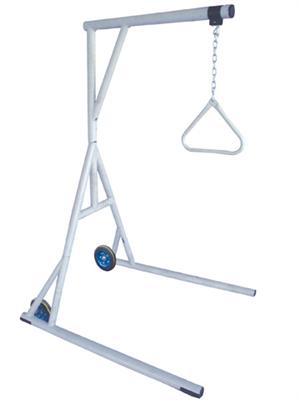 Bariatric Heavy Duty Trapeze Bar By Drive Medical 13049, weight capacity 650 lbs, Easy to assemble tool free design, Lightweight design, adjustable chain, •Designed to assist larger individuals in changing positions while in bed and aid in transferring.