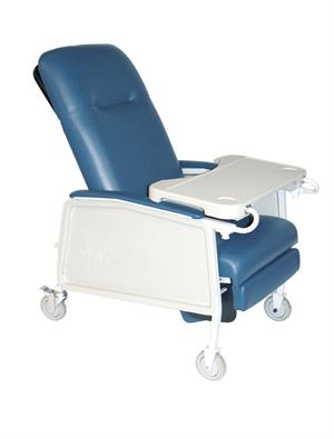 3 Position Heavy Duty Bariatric Geri Chair Recliner By Drive Medical  D574EW-BR rated up to 500lbs, 3 way positioning, easy to clean and maintain. 