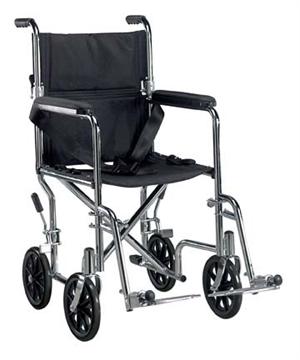 Go Cart Light Weight Transport Wheelchair with Swing-away Footrest