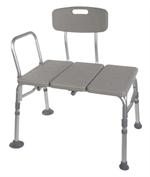 Plastic Transfer Bench with Adjustable Backrest By Drive Medical
