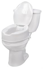 Raised Toilet Seat with Lock and Lid By Drive Medical