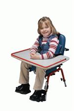 Add a tray table for the First Class School Chair for extra functionality.