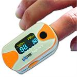 Digit-Ox2 Pulse Oximeter measures both oxygen levels and heart rate. 