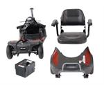 The visual of the 4 pieces that the Phoenix portable Scooter. 