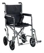 Go Cart Light Weight Transport Wheelchair with Swing-away Footrest
