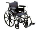 Viper Plus GT Wheelchair w Flip Back Adjustable Height Arms PLA422FBDAAR-SF